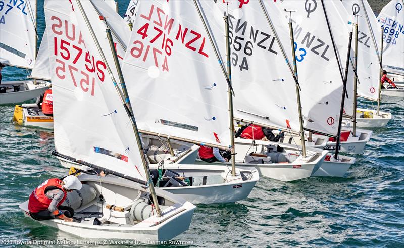 Day 2 - 2023 Toyota Optimist NZ Nationals - Wakatere BC  photo copyright Tasman Rowntree, Wakatere BC taken at Wakatere Boating Club and featuring the Optimist class