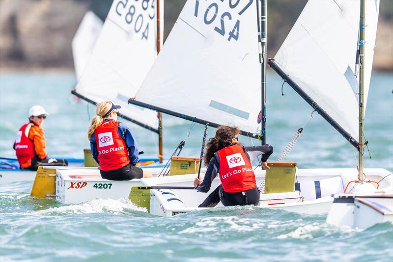 Day 1 - 2023 Toyota Optimist NZ Nationals - Wakatere BC - April 7, 2023 photo copyright Adam Mustill taken at Wakatere Boating Club and featuring the Optimist class