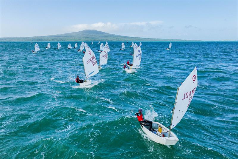 Day 4 - 2023 Toyota Optimist NZ Nationals - Wakatere BC - April 10, 2023 photo copyright Adam Mustill taken at Wakatere Boating Club and featuring the Optimist class