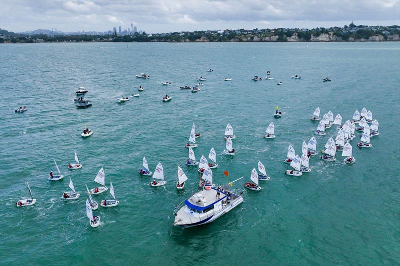 Day 4 - 2023 Toyota Optimist NZ Nationals - Wakatere BC - April 10, 2023 photo copyright Adam Mustill taken at Wakatere Boating Club and featuring the Optimist class