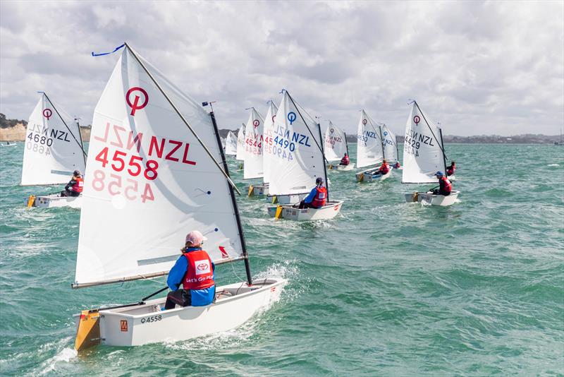 Day 4 - 2023 Toyota Optimist NZ Nationals - Wakatere BC - April 10, 2023 photo copyright Adam Mustill taken at Wakatere Boating Club and featuring the Optimist class