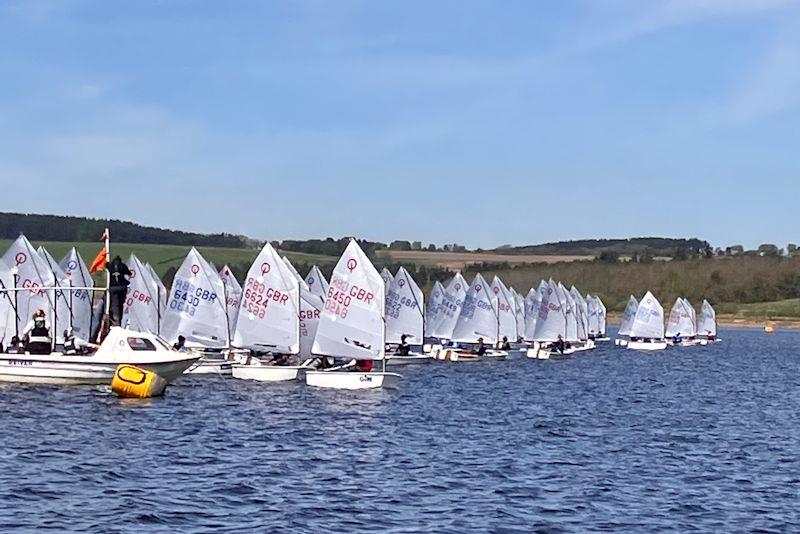 IOCA Gill Early Summer Optimist Championships at Derwent Reservoir photo copyright Stephen Wright taken at Derwent Reservoir Sailing Club and featuring the Optimist class