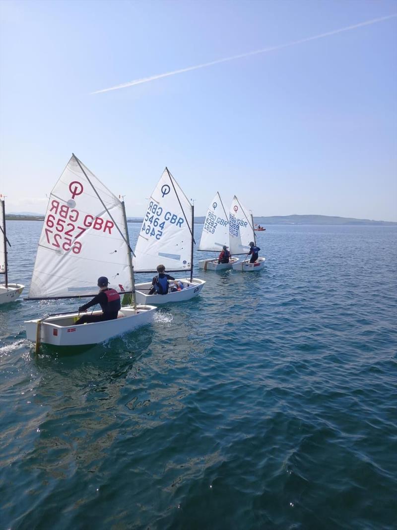 Prestwick Sailing Club Scottish Youth Optimist Regatta photo copyright Niel Ritchie taken at Prestwick Sailing Club and featuring the Optimist class