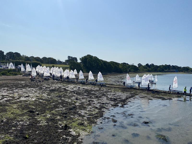 2023 Warsash SC Optimist Open photo copyright Roger Cerrato taken at Warsash Sailing Club and featuring the Optimist class