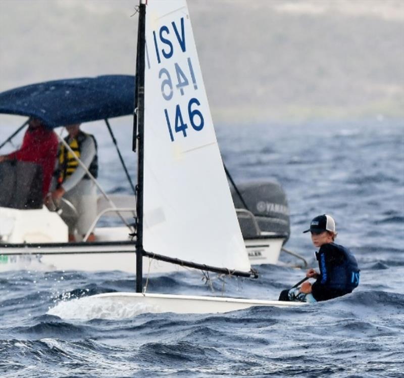 The USVI Finn Hodgins, White Fleet winner, 30th IOR photo copyright Dean Barnes taken at St. Thomas Yacht Club and featuring the Optimist class