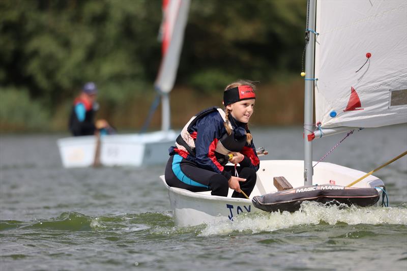 Blackwater SC Cadet Week: Madeleine English in an Optimist - photo © Anna Lau