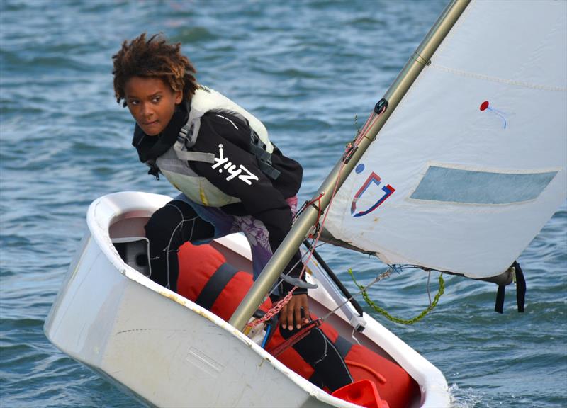 Only a week after the tragedy, with all three boys racing in honor of the dad who always encouraged them to sail, there was a lot going on inside this 10-year-old photo copyright Kimball Livingston taken at St. Francis Yacht Club and featuring the Optimist class