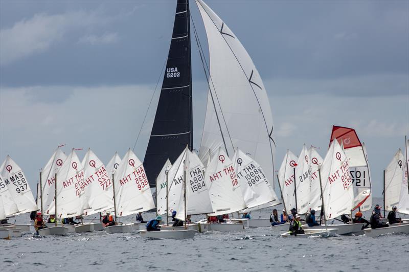 Racing Day 1, all dinghy classes photo copyright Guy Nowell / Phuket King's Cup taken at Royal Varuna Yacht Club and featuring the Optimist class