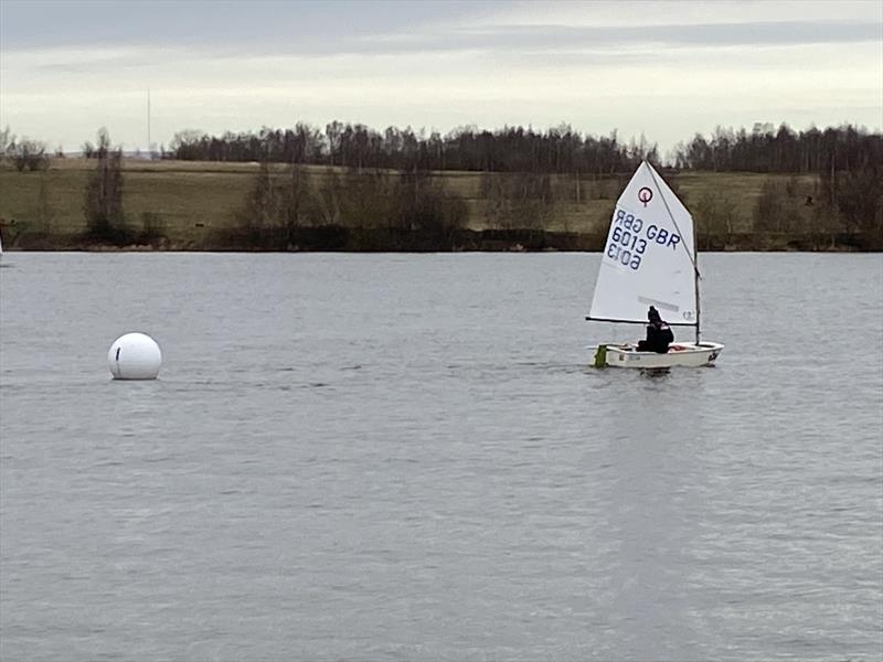 Leigh & Lowton New Year's Day Pursuit 2024 photo copyright Richard Catchpole taken at Leigh & Lowton Sailing Club and featuring the Optimist class
