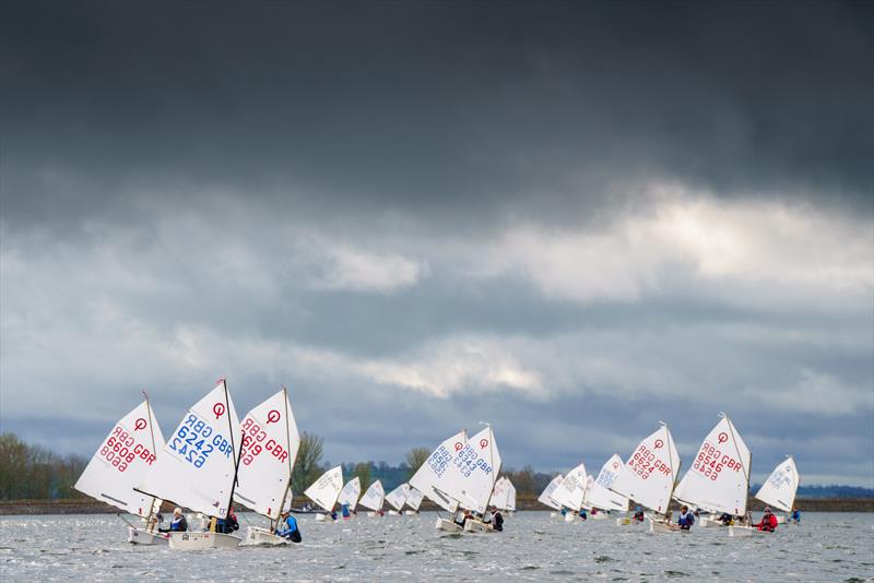 Gill Optimist Spring Championships at Draycote Water photo copyright www.tomsteventonphotography.uk taken at Draycote Water Sailing Club and featuring the Optimist class