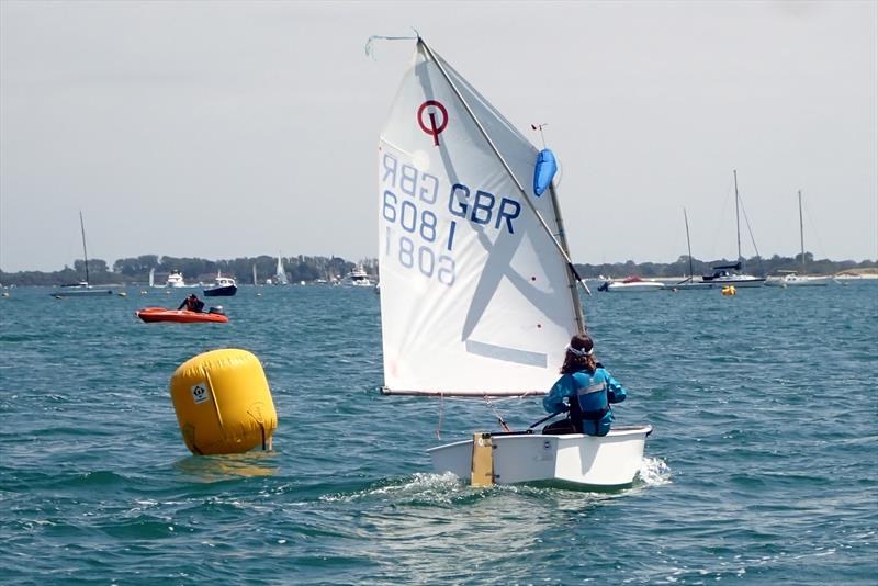 Syke Lynch rounds the windward mark ahead - Red Ribbon Regatta at Hayling Island - photo © Melvyn Cooper