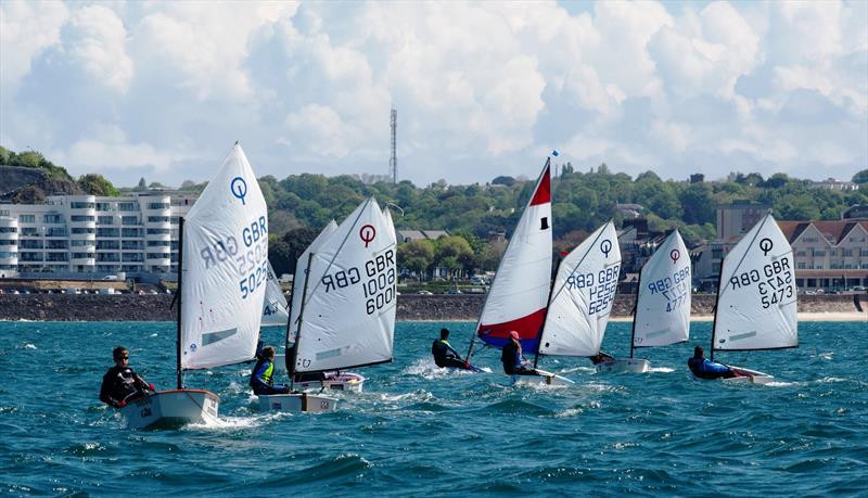 Spring Regatta Optimists photo copyright Simon Ropert taken at Royal Channel Islands Yacht Club and featuring the Optimist class