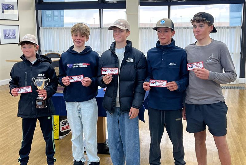 Worlds team - IOCA GBR Optimist Selection Trials at Weymouth - photo © Fanny Rogers