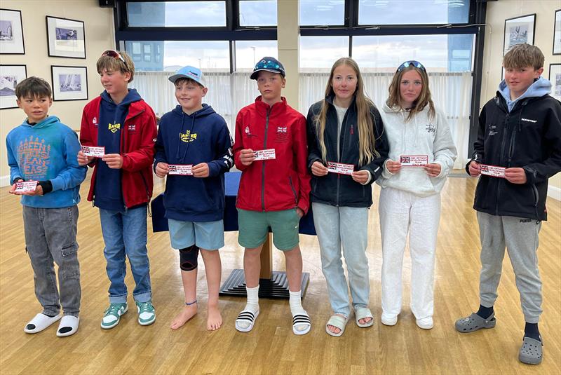 Development 1 team - IOCA GBR Optimist Selection Trials at Weymouth - photo © Fanny Rogers
