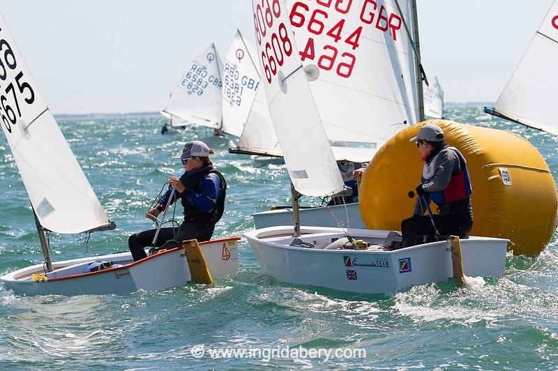 Magic Marine UK Optimist open meeting at Hayling Island - Main fleet photo copyright Ingrid Abery / www.ingridabery.com taken at Hayling Island Sailing Club and featuring the Optimist class