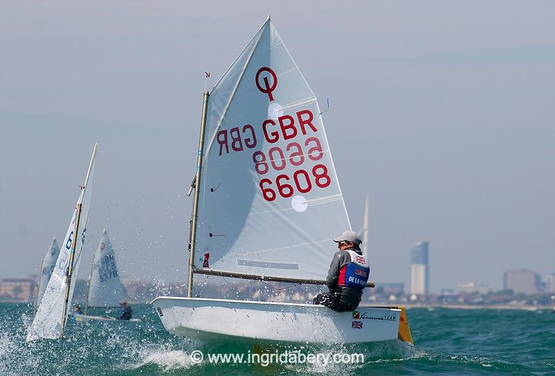 Magic Marine UK Optimist open meeting at Hayling Island - Main fleet photo copyright Ingrid Abery / www.ingridabery.com taken at Hayling Island Sailing Club and featuring the Optimist class