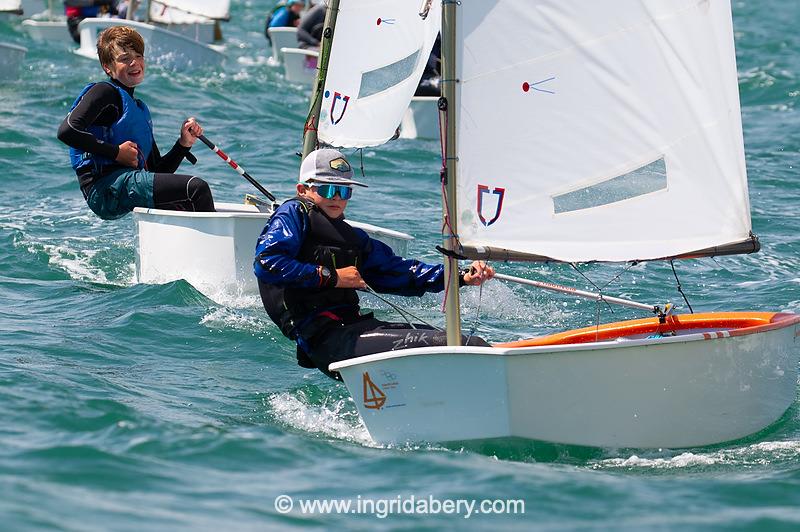 Magic Marine UK Optimist open meeting at Hayling Island - Main fleet photo copyright Ingrid Abery / www.ingridabery.com taken at Hayling Island Sailing Club and featuring the Optimist class