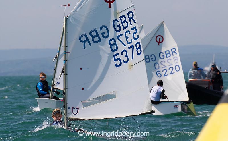 Magic Marine UK Optimist open meeting at Hayling Island - Main fleet photo copyright Ingrid Abery / www.ingridabery.com taken at Hayling Island Sailing Club and featuring the Optimist class
