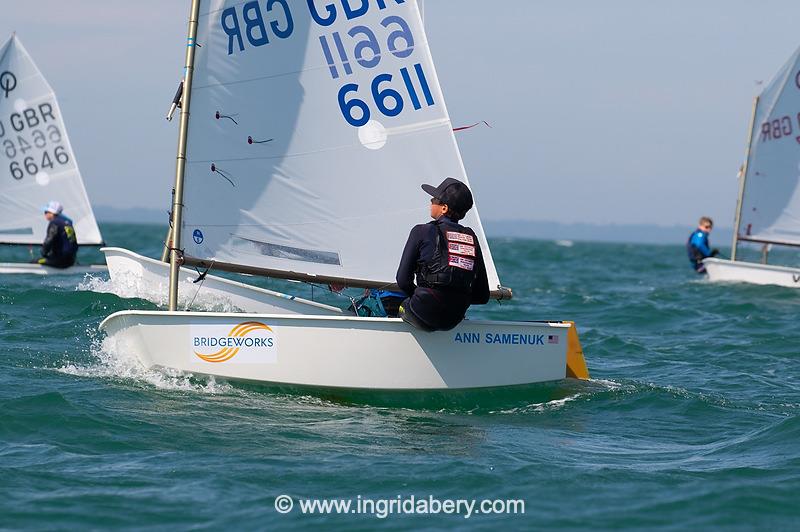 Magic Marine UK Optimist open meeting at Hayling Island - Main fleet photo copyright Ingrid Abery / www.ingridabery.com taken at Hayling Island Sailing Club and featuring the Optimist class