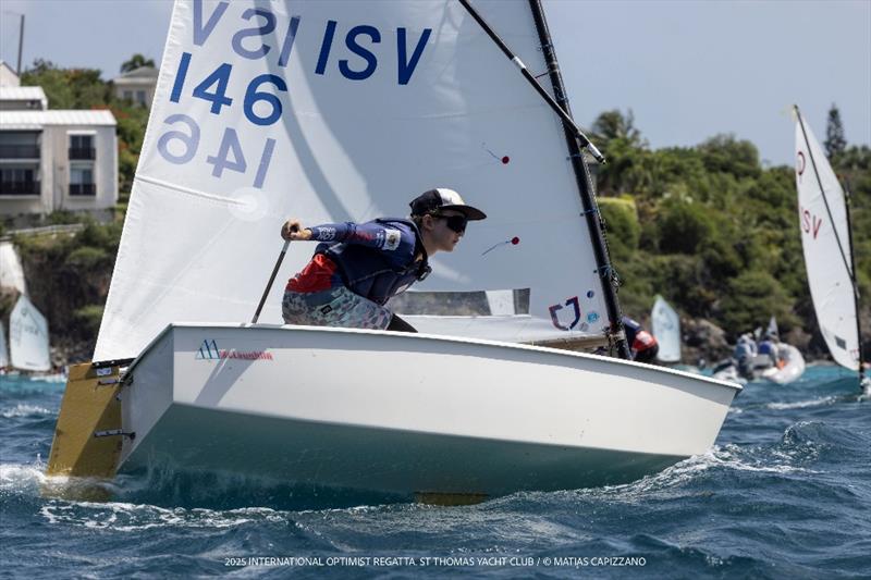 USVI's Finn Hodgins, one of the USVI sailors participating in the Team Racing Championships today - photo © Matias Capizzano