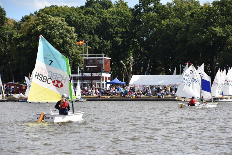 Broadland Youth Regatta at Rollesby Broad photo copyright Trish Barnes taken at Rollesby Broad Sailing Club and featuring the Optimist class