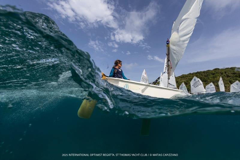 Wind and clear warm water make the U.S. Virgin Islands some of the best in the world photo copyright Matias Capizzano taken at St. Thomas Yacht Club and featuring the Optimist class