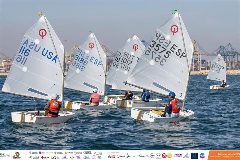 Optiorange Regatta 2026 day 2 photo copyright Pep Portas / RCNV taken at Real Club Nautico Valencia and featuring the Optimist class