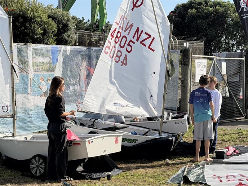 Measurement and Registration - Toyota Optimist Nationals - New Plymouth YC - April 3, 2026 - photo © Billy Preston