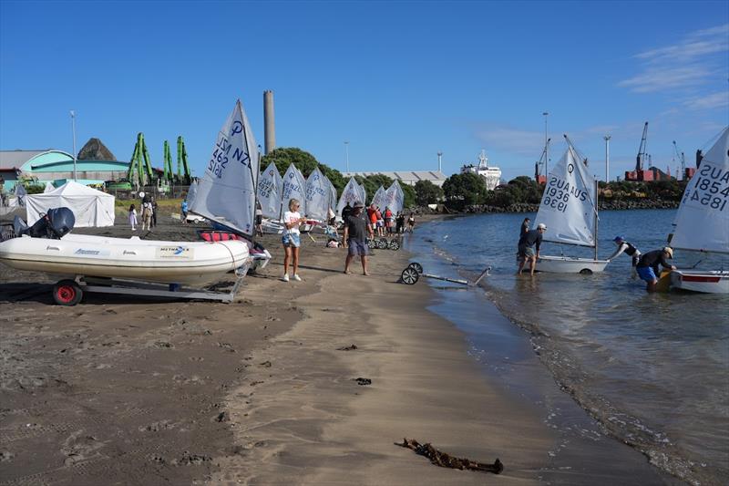 Measurement and Registration - Toyota Optimist Nationals - New Plymouth YC - April 3, 2026 - photo © Billy Preston