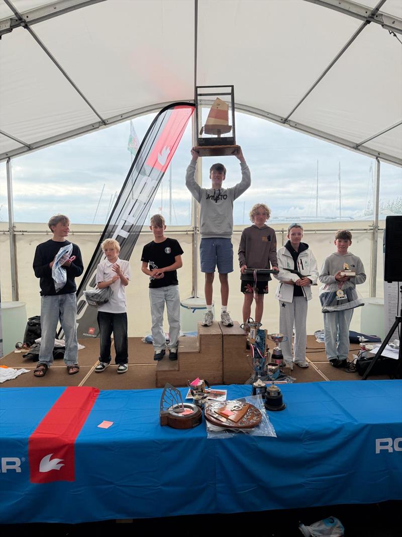Main Fleet (Gold) Podium Winners in the IOCA UK Optimist National Championships at Largs Sailing Club - photo © oct_films