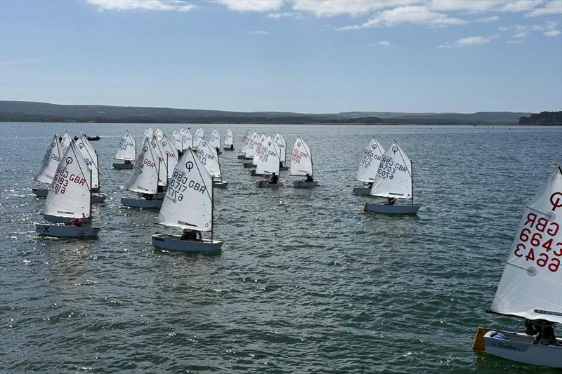 Main Fleet - Optimist open meeting at Parkstone photo copyright Mark Norton taken at Parkstone Yacht Club and featuring the Optimist class