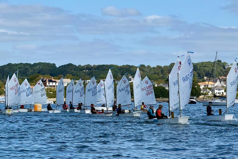 Racing Regatta - Optimist open meeting at Parkstone photo copyright Rob Clark taken at Parkstone Yacht Club and featuring the Optimist class