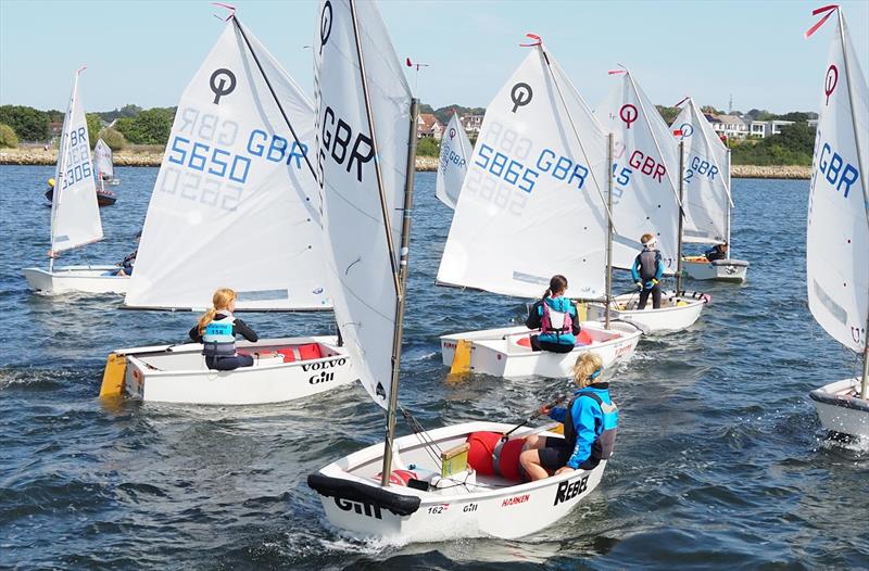 Coached Regatta - Optimist open meeting at Parkstone photo copyright Michael Crane taken at Parkstone Yacht Club and featuring the Optimist class
