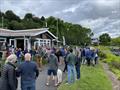 Apres celebrations, following the 2022 Blake Island Race © Regan Edwards