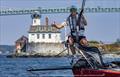 Ida Lewis Distance Race 2025 bow man on Rikki © Stephen Cloutier