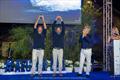 Patrick and Vincent Harris accepting their trophies for 3rd place in the ORC Double Handed class &copy; Nikos Alevromytis / Alen Photography