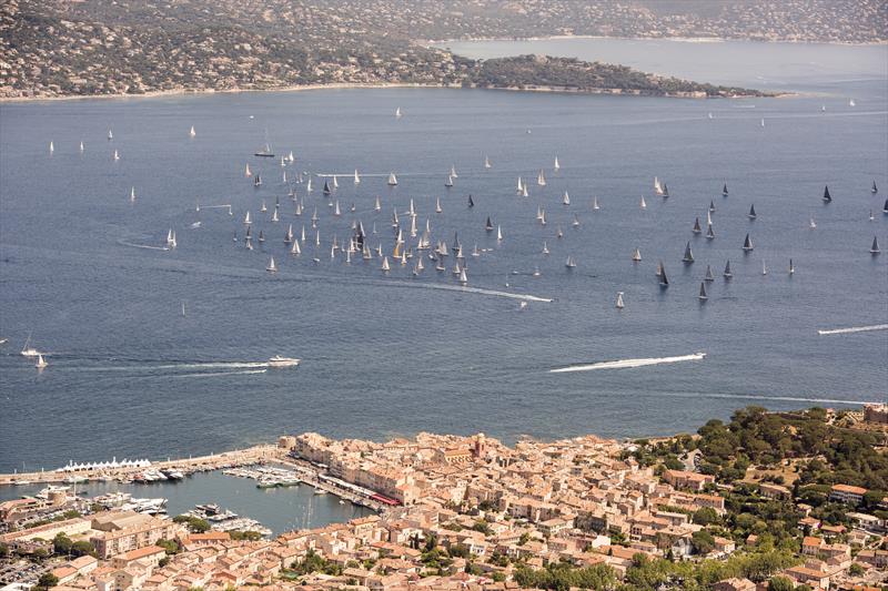 The fleet on day 1 of the 2017 Giraglia Rolex Cup in Saint-Tropez photo copyright Rolex / Kurt Arrig taken at Société Nautique de Saint-Tropez and featuring the ORC class