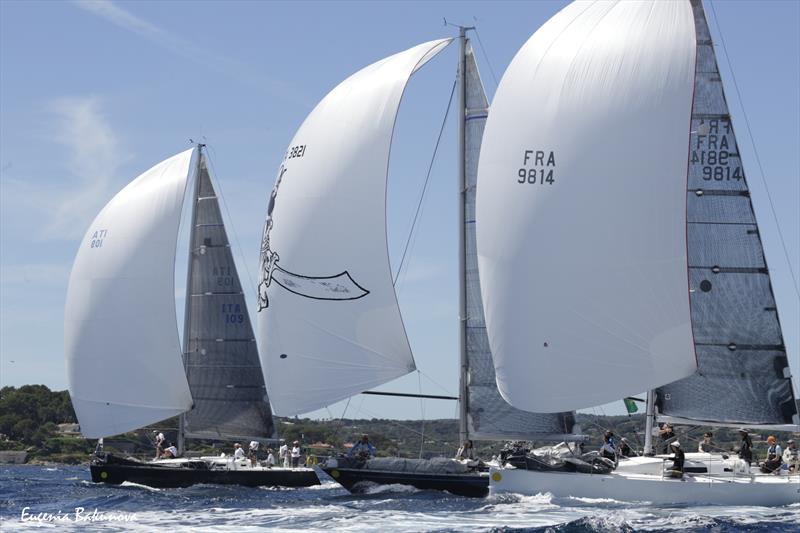 Rolex Giraglia Offshore Race Start photo copyright Eugenia Bakunova / www.mainsail.ru taken at Société Nautique de Saint-Tropez and featuring the ORC class