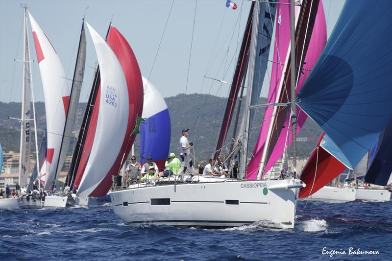 Rolex Giraglia Offshore Race Start photo copyright Eugenia Bakunova / www.mainsail.ru taken at Société Nautique de Saint-Tropez and featuring the ORC class