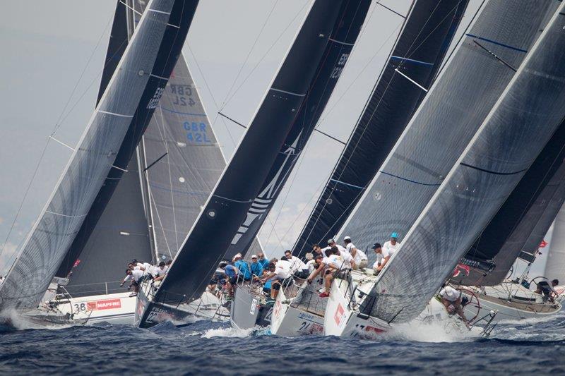 The BMW ORC 1 fleet sailing in Palma photo copyright María Muiña / Copa del Rey MAPFRE taken at  and featuring the ORC class