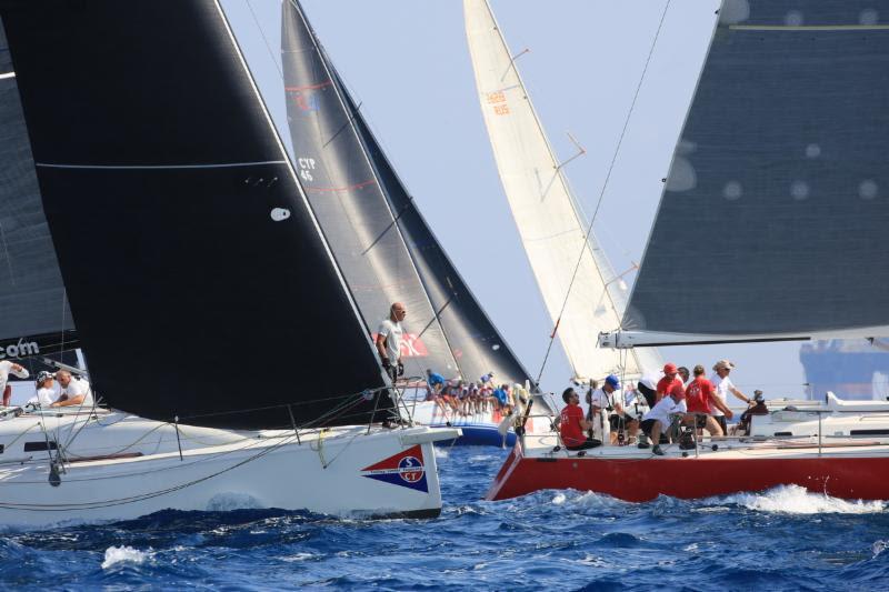 Finding lanes on the first beat in Class C - 2018 ORC European Championship - photo © Nikos Pantis