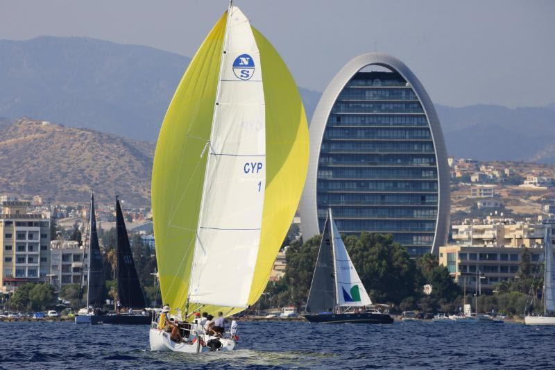 Yury Spiridonov's Alfa is one of 3 Far East 28R sport boats competing in Class C this week - 2018 ORC European Championship photo copyright Nikos Pantis taken at Famagusta Nautical Club and featuring the ORC class