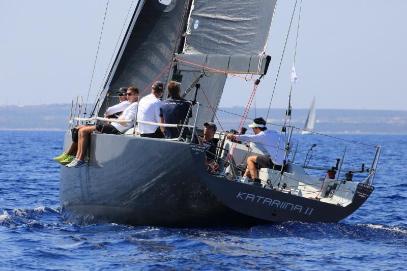 Katariina II focusing on light air in offshore race - 2018 ORC European Championship photo copyright Nikos Pantis taken at Famagusta Nautical Club and featuring the ORC class