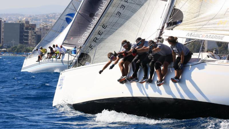 The Blue Line team from Greece today had their best day yet - 2018 ORC European Championship - photo © Nikos Pantis