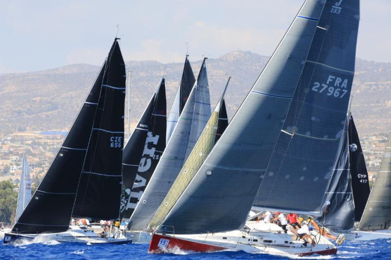 Without Technonicol on today's course, Class AB was a little more free to stretch their legs in the spectacular 17-20 knot conditions of the day - photo © Nikos Pantis