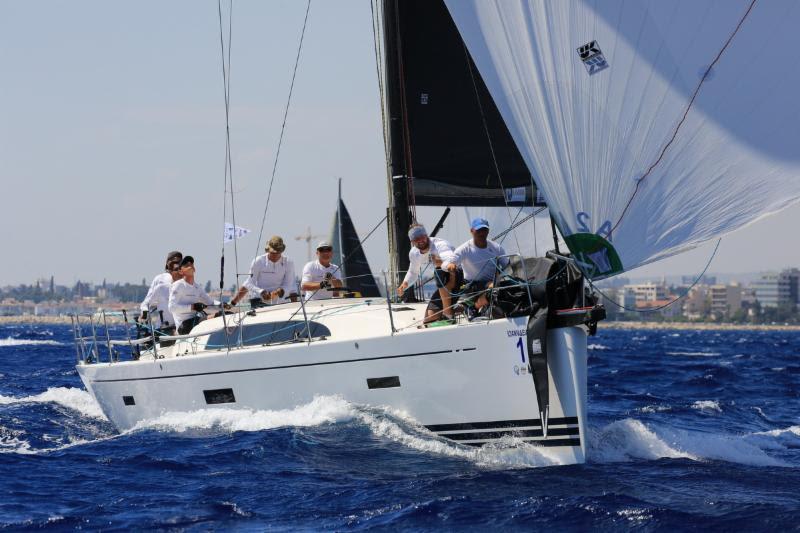 Maestro at speed in today's brisk conditions, on her way to earning the top Corinthian prize for Class AB photo copyright Nikos Pantis taken at Famagusta Nautical Club and featuring the ORC class