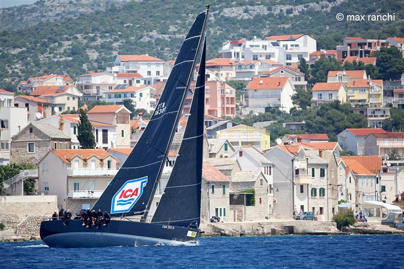 Navigation close to shore upwind gave relief from the current and a good show for spectators - 2019 D-Marin ORC World Championship photo copyright Max Ranchi / ORC taken at  and featuring the ORC class