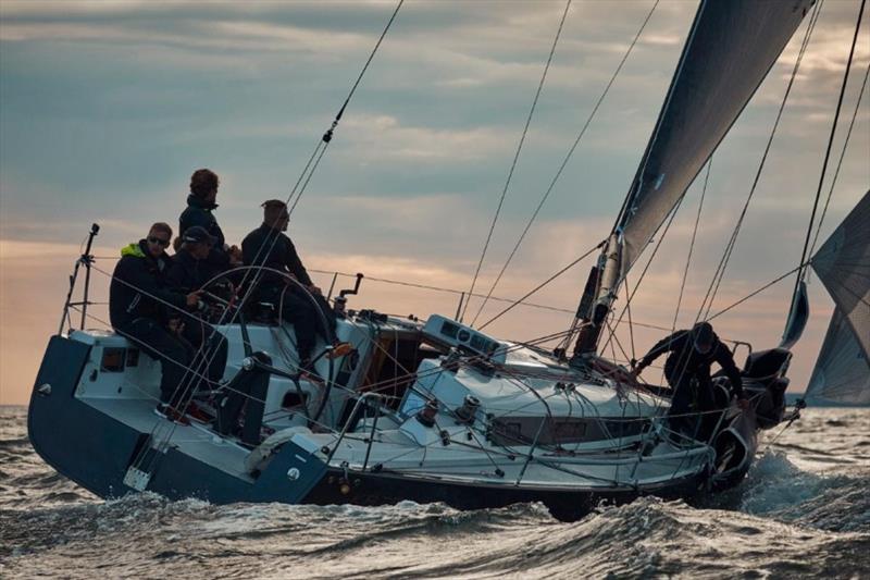 Katariina II flying her A0 on the final reach into the sunset - 2019 SSAB ORC European Championship - photo © Felix Diemer