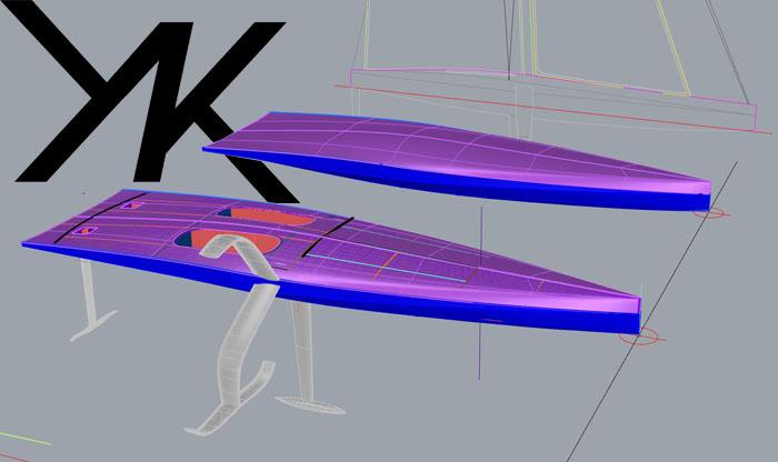 Early rendering of the foiling mini-maxi, Flying Nikka photo copyright Mills Design taken at  and featuring the ORC class