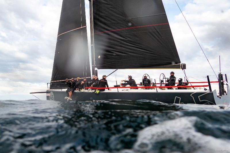 Light wind trim to leeward led World Champion `halbtrocken 4.5` with owner and skipper Michael Berghorn at the helm to victory in the first Kiel Cup race. - photo © ChristianBeeck.de
